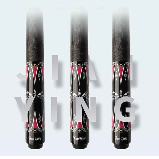 2026 new design billiard cue. Inlaying technique carbon fiber 1/2 billiard cue comes with a cue box and accessories. It features a 58-inch, 11.8mm cue tip Comes with cue case + leather tip + gloves + towel + chalk