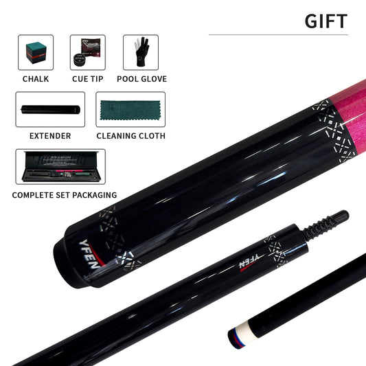 JIAN YING YFEN Carbon Fiber 1/2 Billiard Cue 58 - inch 11.8mm Tip for Home & Club Use High - Quality Pool Stick - JIAN YING CuesJIAN YING YFEN Carbon Fiber 1/2 Billiard Cue 58 - inch 11.8mm Tip for Home & Club Use High - Quality Pool Stick球杆JIAN YING Cues