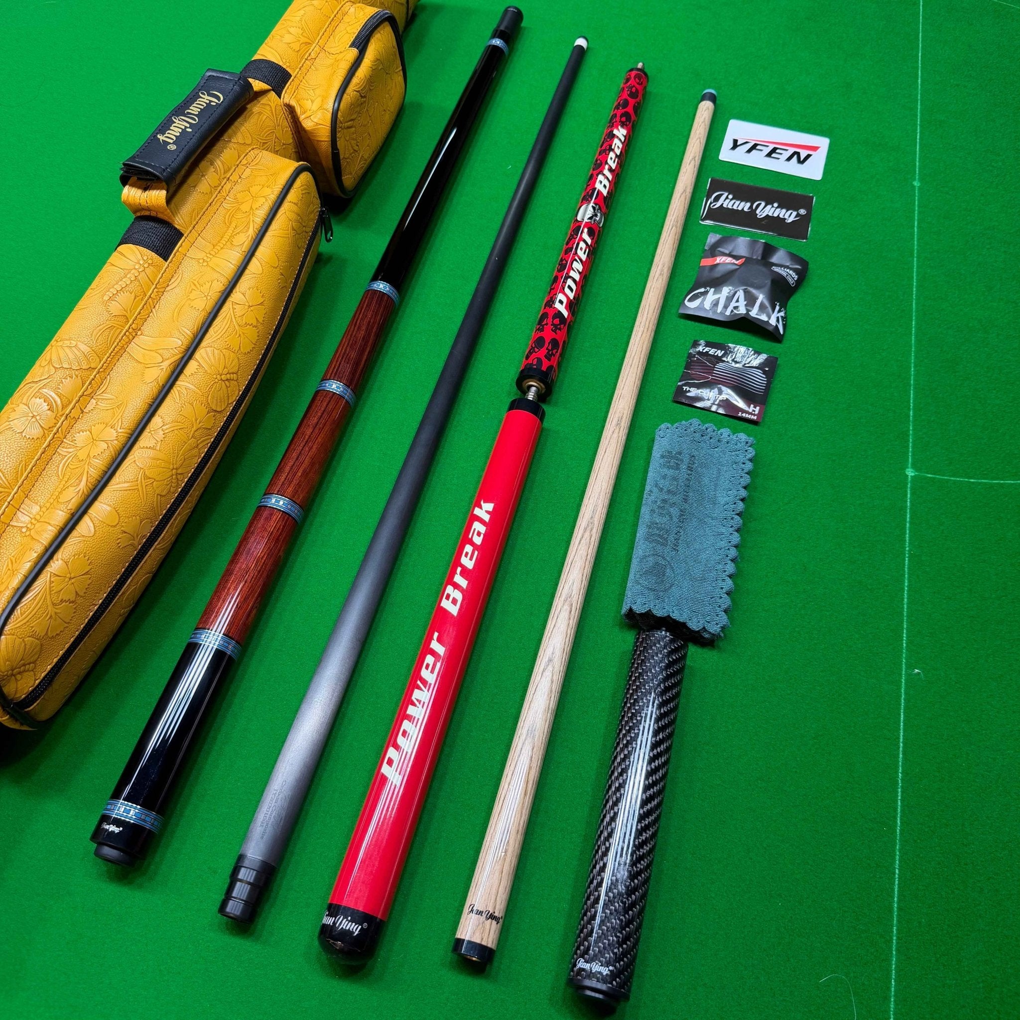 2026 High - Grade Carbon Fiber Maple Pool Stick (12.5MM tips) + Jump and Strike Three - Stage Power Break Pool Cues. + Stick Case + Tips + Extended Handle + Towel + Chalk - JIAN YING Cues2026 High - Grade Carbon Fiber Maple Pool Stick (12.5MM tips) + Jump and Strike Three - Stage Power Break Pool Cues. + Stick Case + Tips + Extended Handle + Towel + Chalk球杆JIAN YING