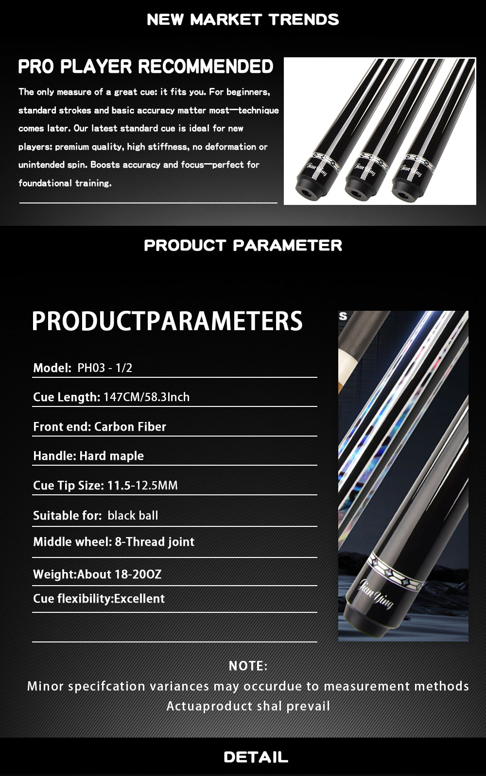 2026 new design billiard cue. Inlaying technique carbon fiber 1/2 billiard cue comes with a cue box and accessories. It features a 58 - inch, 11.8mm cue tip Comes with cue case + leather tip + gloves + towel + chalk - JIAN YING Cues2026 new design billiard cue. Inlaying technique carbon fiber 1/2 billiard cue comes with a cue box and accessories. It features a 58 - inch, 11.8mm cue tip Comes with cue case + leather tip + gloves + towel + chalk球杆JIAN YING