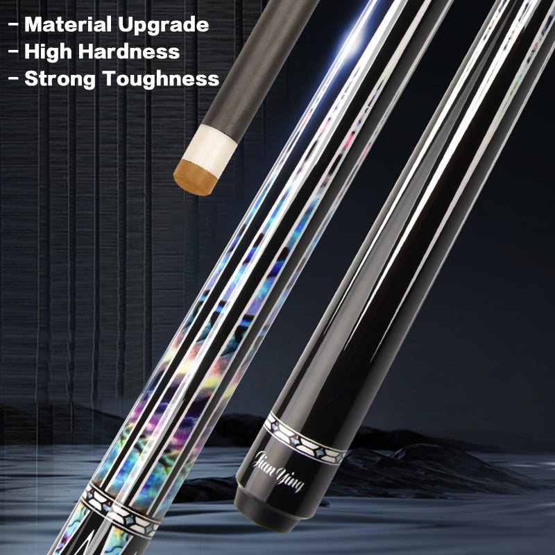 2026 new design billiard cue. Inlaying technique carbon fiber 1/2 billiard cue comes with a cue box and accessories. It features a 58 - inch, 11.8mm cue tip Comes with cue case + leather tip + gloves + towel + chalk - JIAN YING Cues2026 new design billiard cue. Inlaying technique carbon fiber 1/2 billiard cue comes with a cue box and accessories. It features a 58 - inch, 11.8mm cue tip Comes with cue case + leather tip + gloves + towel + chalk球杆JIAN YING