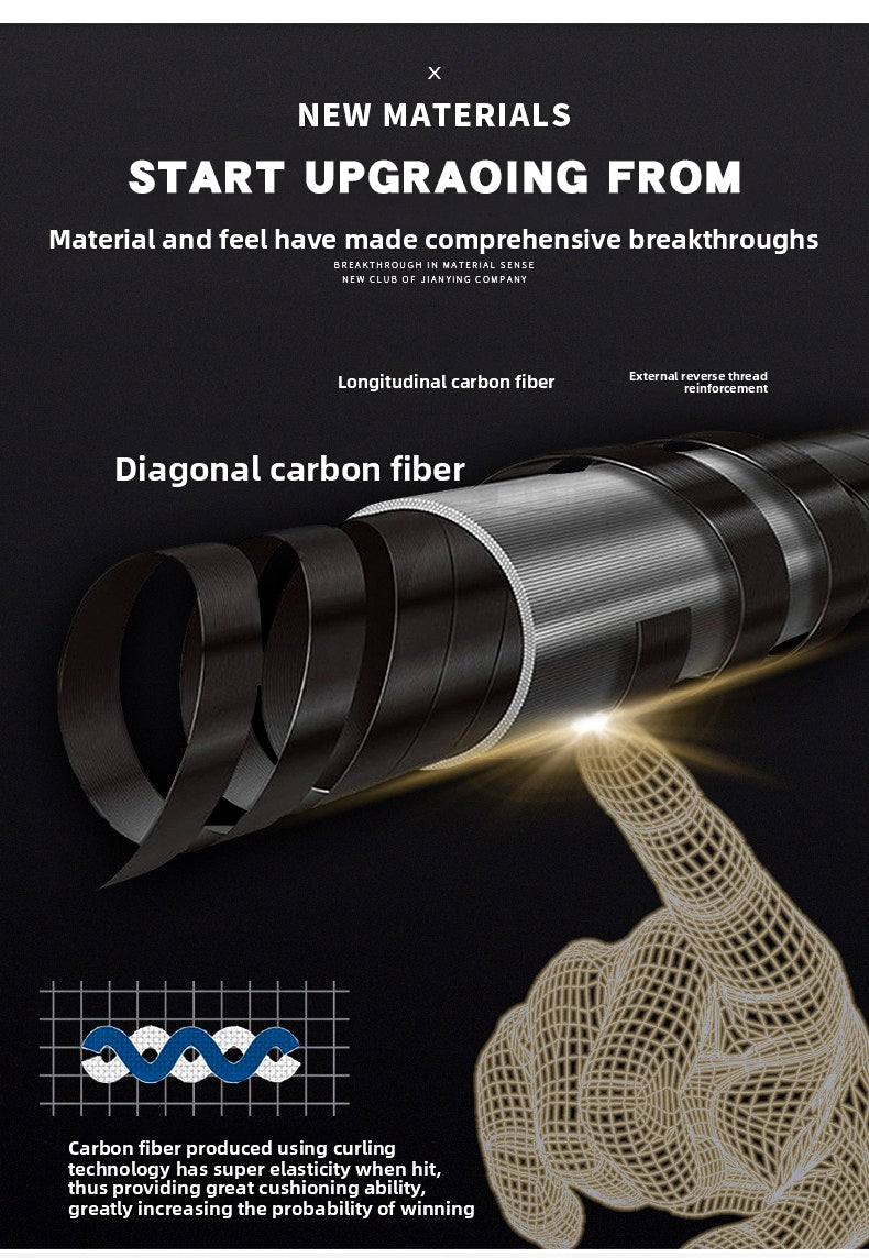 JIAN YING YFEN Carbon Fiber 1/2 Billiard Cue 58-inch 11.8mm Tip for Home & Club Use High-Quality Pool Stick - JIAN YING Cues