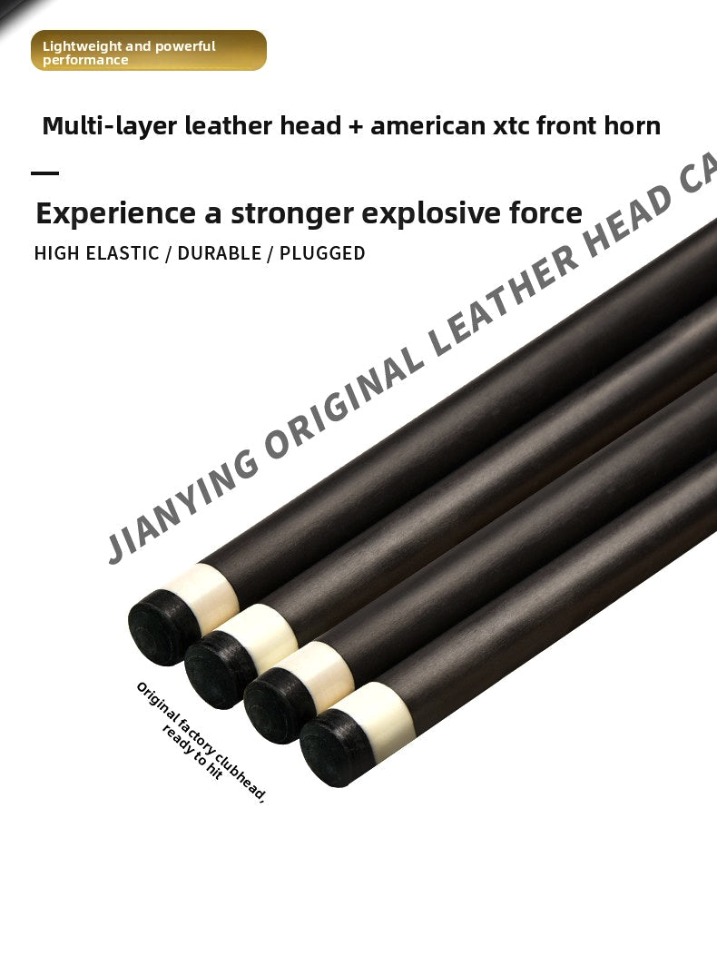 JIAN YING YFEN Carbon Fiber 1/2 Billiard Cue 58-inch 11.8mm Tip for Home & Club Use High-Quality Pool Stick - JIAN YING Cues