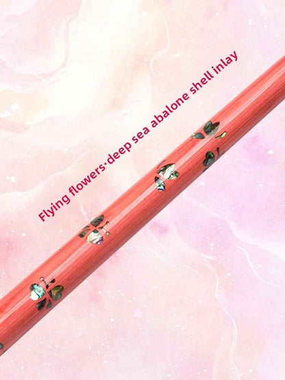 Carbon-Fiber Pool Cue LD Shaft with 1/2 Joint for Spin Control - Heavy-Duty Black Shell Inlaid Leather Grip, Water-Resistant & Splice-Proof Tip (11.8mm) w/ Extension - Professional Billiard Cue Stick