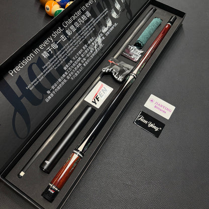 Luxury Collection Paua Shell Inlay Billiard Cue – Dual - Grain Lignum Vitae & Ebony, Carbon Fiber Shaft - JIAN YING CuesLuxury Collection Paua Shell Inlay Billiard Cue – Dual - Grain Lignum Vitae & Ebony, Carbon Fiber Shaft球杆JIAN YING