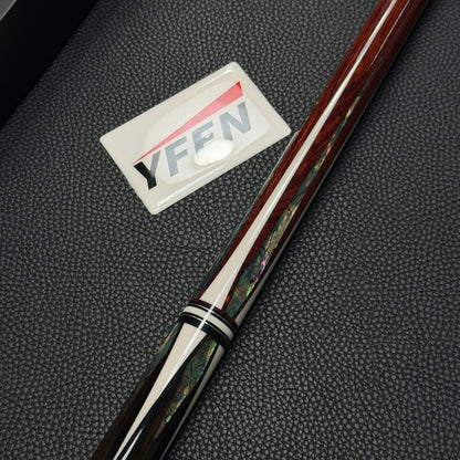 Luxury Collection Paua Shell Inlay Billiard Cue – Dual - Grain Lignum Vitae & Ebony, Carbon Fiber Shaft - JIAN YING CuesLuxury Collection Paua Shell Inlay Billiard Cue – Dual - Grain Lignum Vitae & Ebony, Carbon Fiber Shaft球杆JIAN YING
