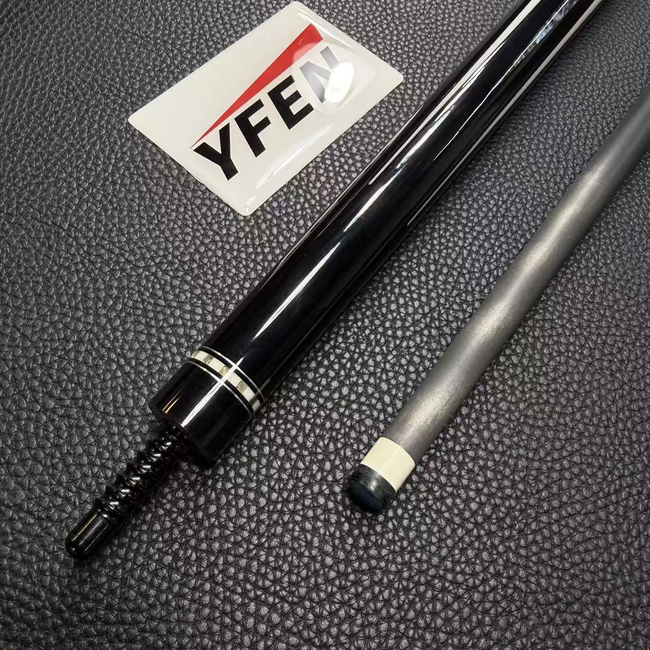 Luxury Collection Paua Shell Inlay Billiard Cue – Dual - Grain Lignum Vitae & Ebony, Carbon Fiber Shaft - JIAN YING CuesLuxury Collection Paua Shell Inlay Billiard Cue – Dual - Grain Lignum Vitae & Ebony, Carbon Fiber Shaft球杆JIAN YING