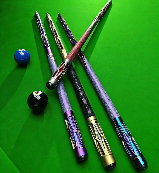 TSK Metal Carbon Fiber Pool Cue Set - 11.8mm Tip, Adjustable Weight, Gold/Red/Purple Options, Professional Billiard Stick for Advanced Players